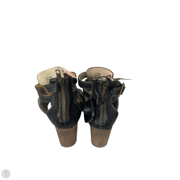 Sandals Heels Block By Freebird In Black, Size: 7 For Discount - Image 3