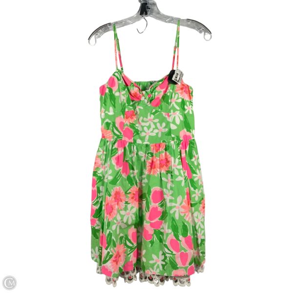 Dress Designer By Lilly Pulitzer In Green & Pink, Size: S For Cheap