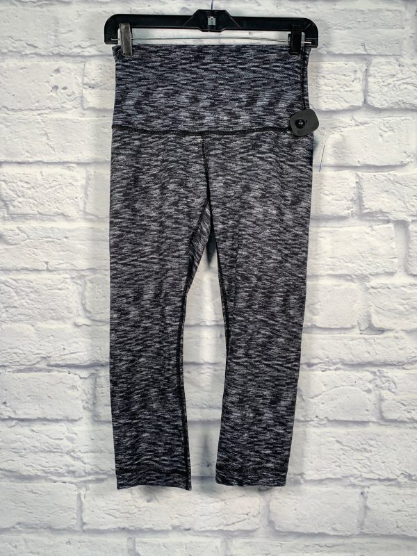 Athletic Leggings Capris By Lululemon In Black & Grey, Size: Xs Sale