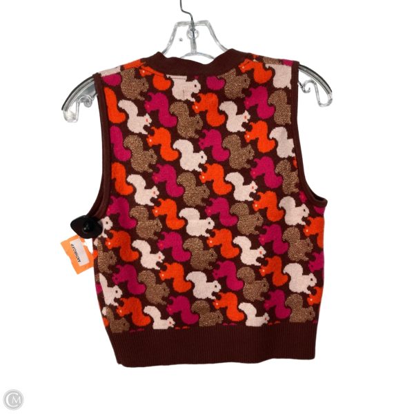 Vest Sweater By Maeve In Brown & Pink, Size: Xs Online Hot Sale - Image 2