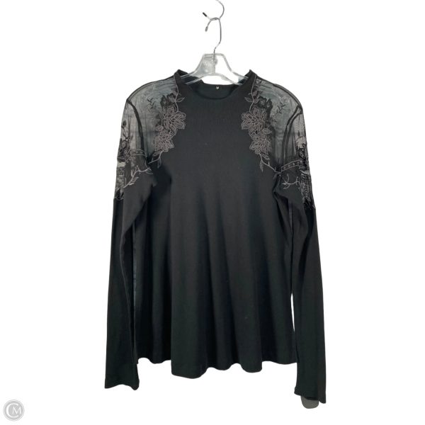 Top Long Sleeve By Free People In Black, Size: M For Discount