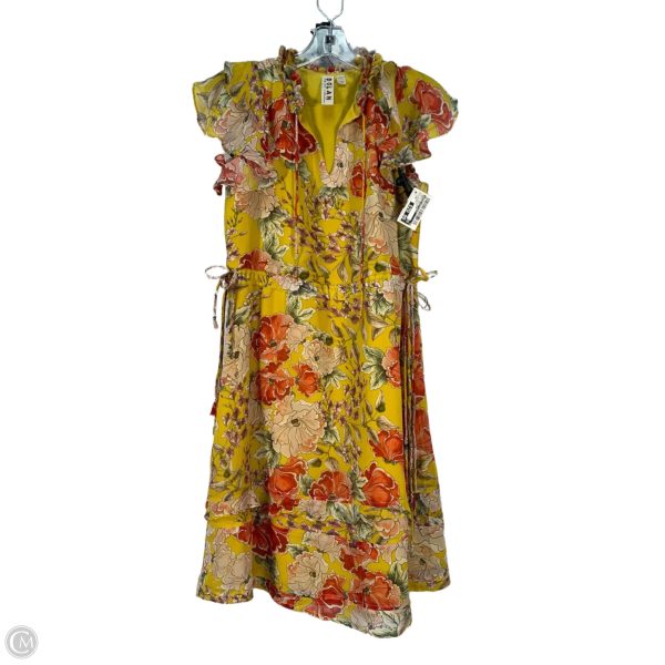 Dress Designer By Dolan Left Coast In Red & Yellow, Size: Xxs Online Hot Sale