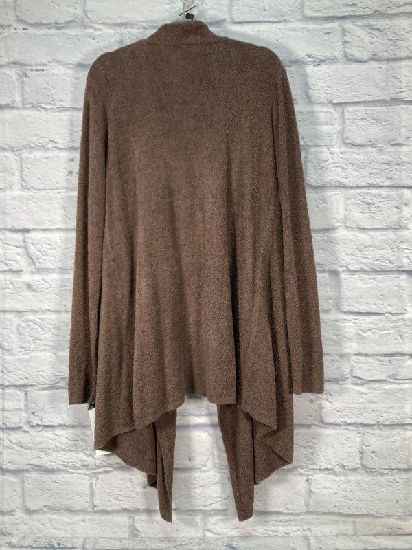 Sweater Cardigan Designer By Barefoot Dreams In Brown, Size: 1x on Sale - Image 3