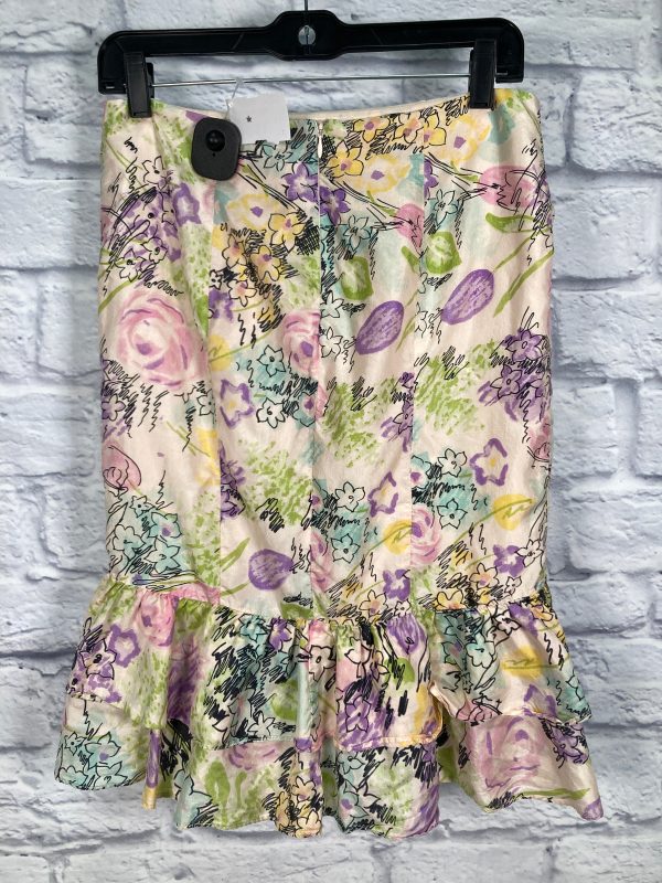 Green & Pink Skirt Designer Nanette Lepore, Size 2 Hot on Sale - Image 2