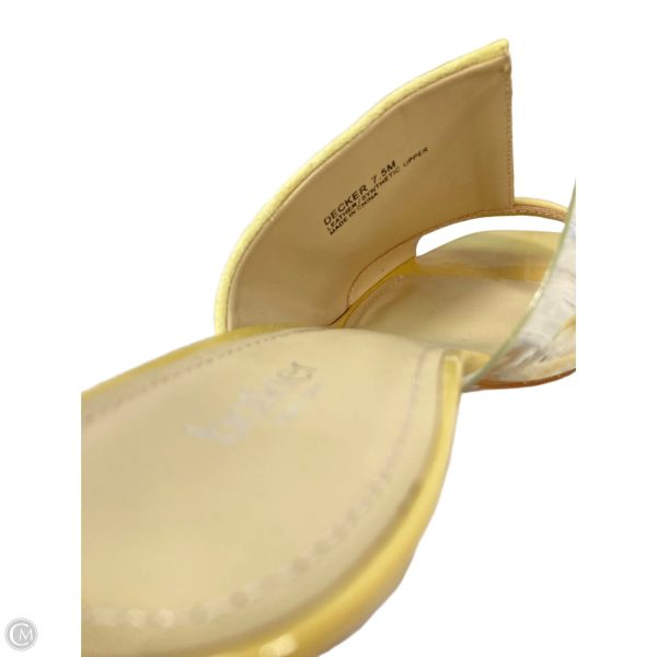 Shoes Heels Block By Botkier In Yellow, Size: 7.5 Sale - Image 4