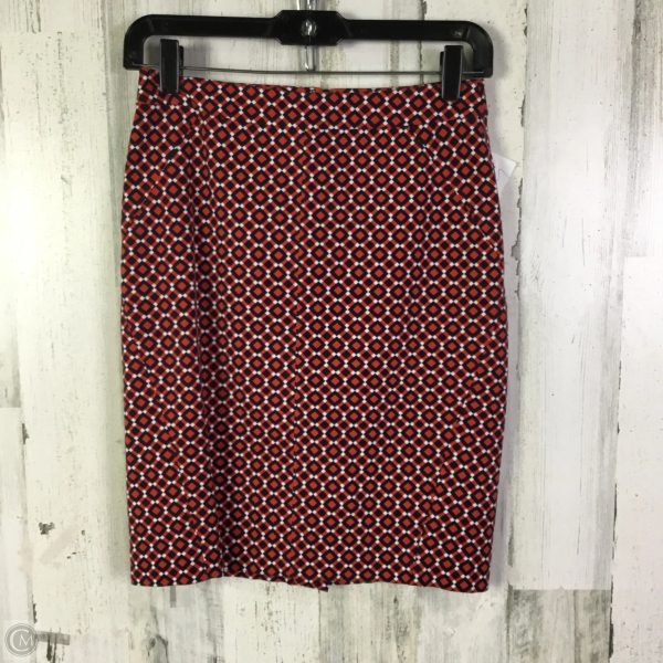 Skirt Mini & Short By Ann Taylor In Blue & Red, Size: 00 Supply