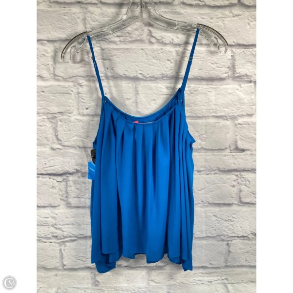 Top Sleeveless Designer By Lilly Pulitzer In Blue, Size: L For Sale - Image 2