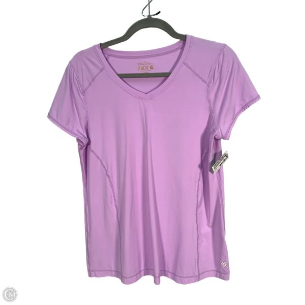 Top Short Sleeve Designer By Lilly Pulitzer In Purple, Size: M Discount