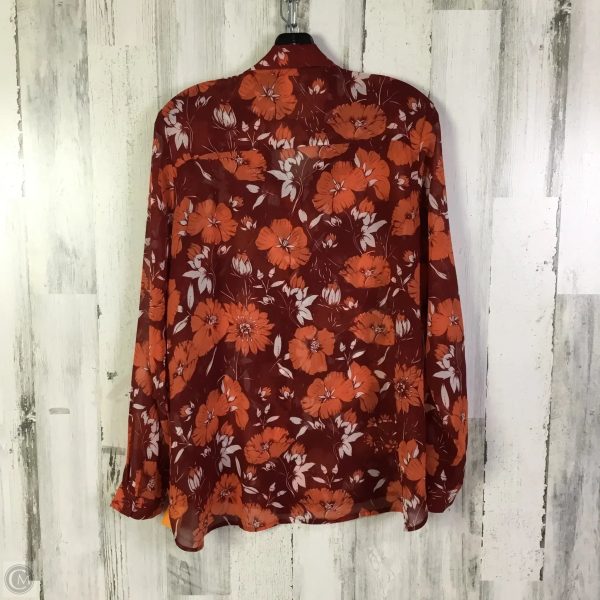 Blouse Long Sleeve By Cabi In Red, Size: M Cheap - Image 2