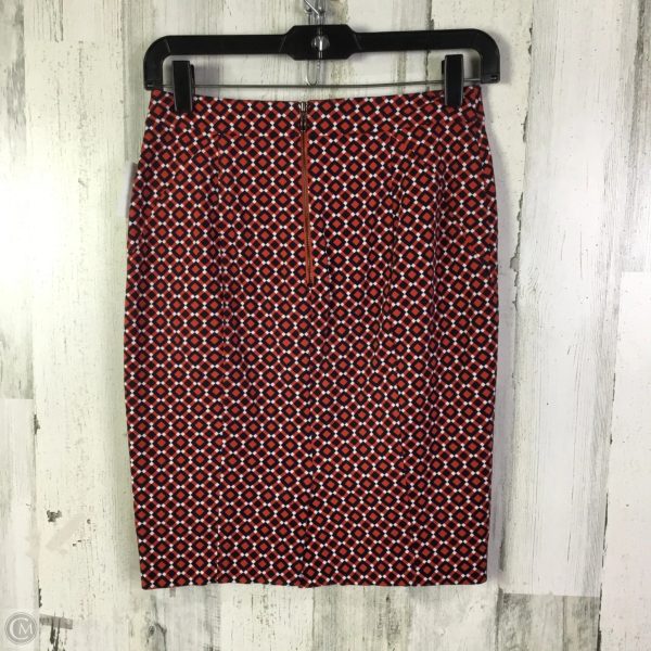 Skirt Mini & Short By Ann Taylor In Blue & Red, Size: 00 Supply - Image 2