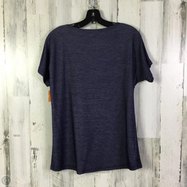 Top Short Sleeve Basic By Crazy Train In Blue, Size: S Supply - Image 2