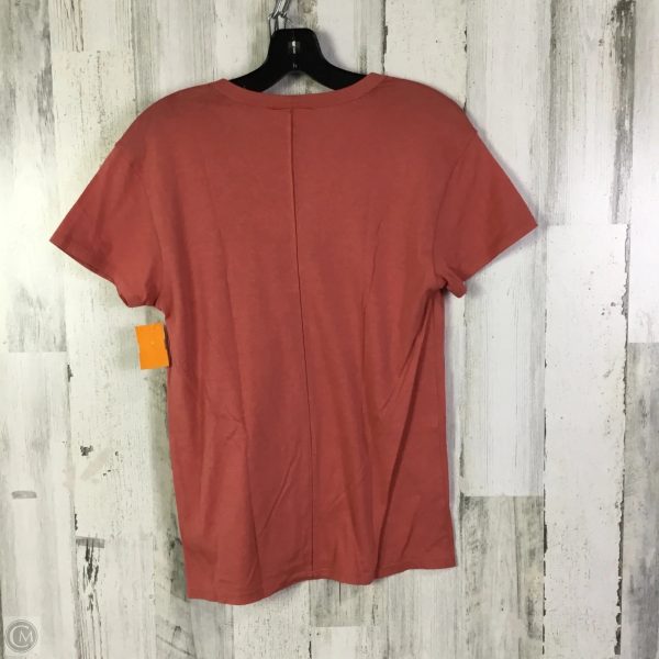 Top Short Sleeve Basic By Adriano Goldschmied In Coral, Size: Xs Discount - Image 2
