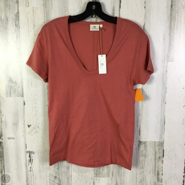 Top Short Sleeve Basic By Adriano Goldschmied In Coral, Size: Xs Discount