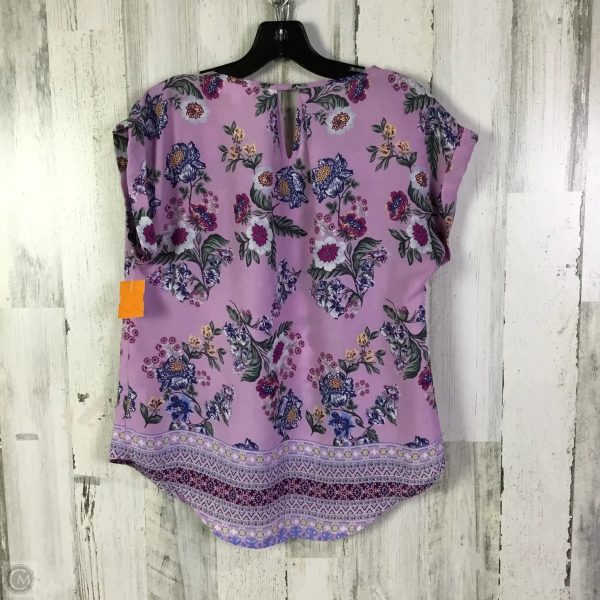 Blouse Short Sleeve By Coldwater Creek In Grey, Size: M Online - Image 2