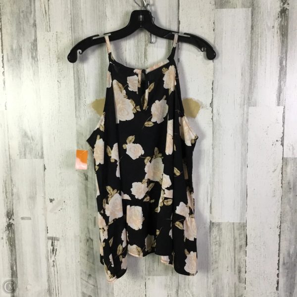 Blouse Sleeveless By Torrid In Black & Pink, Size: L Fashion - Image 2