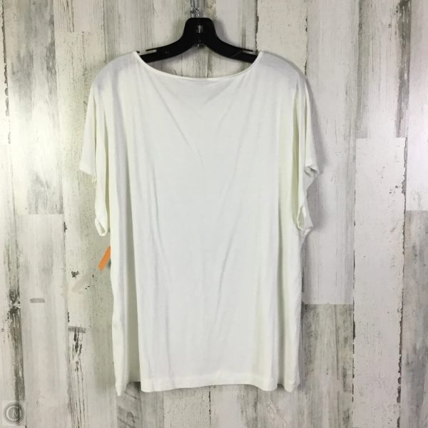 Top Short Sleeve By Chicos In White, Size: Xl For Cheap - Image 2