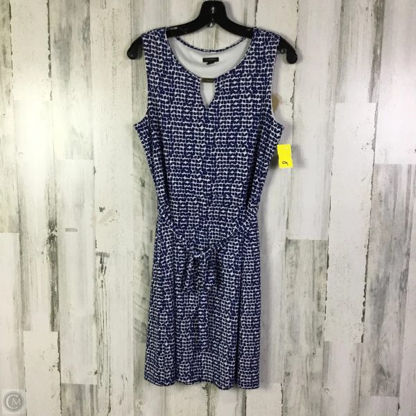 Dress Work By Ann Taylor In Blue & White, Size: S For Sale