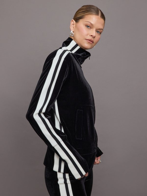 Side Stripe Turtle Jacket - Black Offset Stripe on Sale - Image 3
